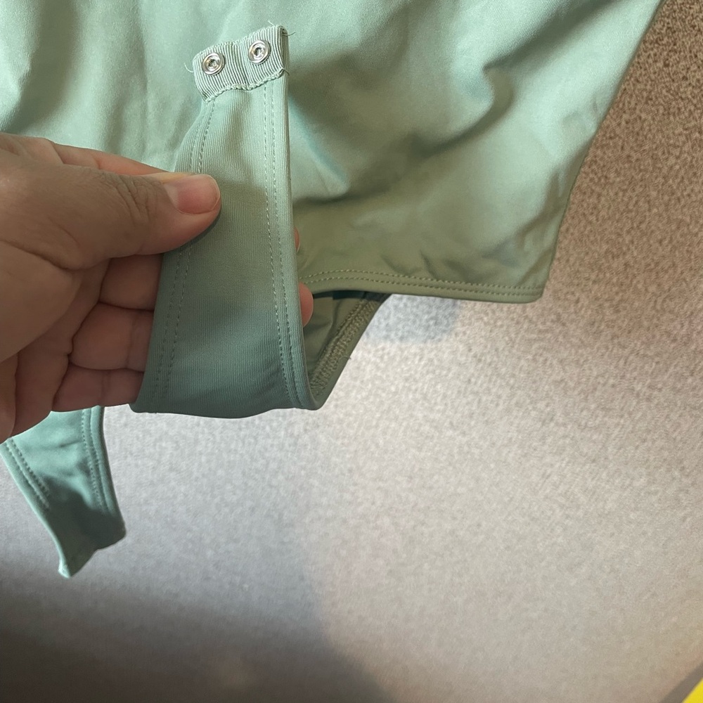 Blue Rain Sage Green Bodysuit - Picture 5 of 7